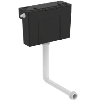 Armitage Shanks Conceala 3 Cistern w Side Inlet and Pneumatic Dual Flush - Black - S332667