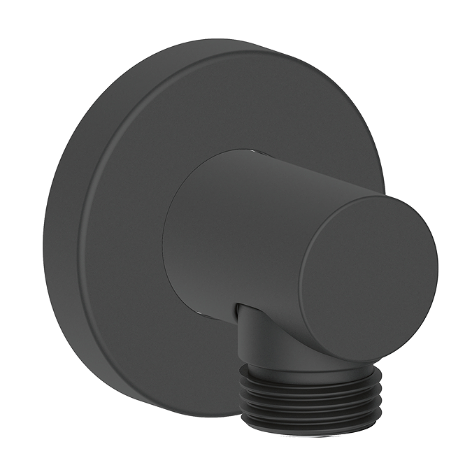 Duravit Universal Round Shower Wall Outlet - Matt Black - UV0630008046