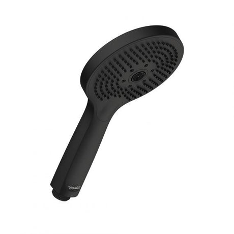 Duravit Round 120mm Hand Shower with Silicone Nozzles - Matt Black - UV0652017046