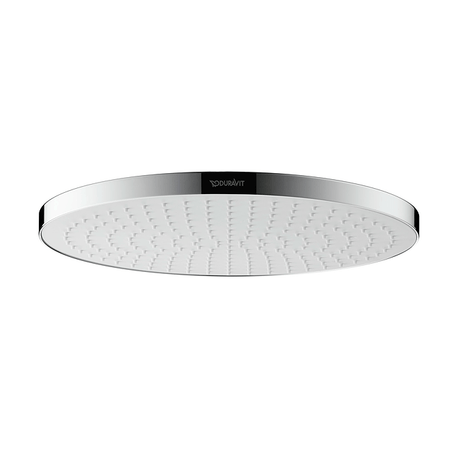 Duravit MinusFlow Universal Round Shower Head 230mm - Chrome / White - UV0662017010 - TAP 'N' SHOWER