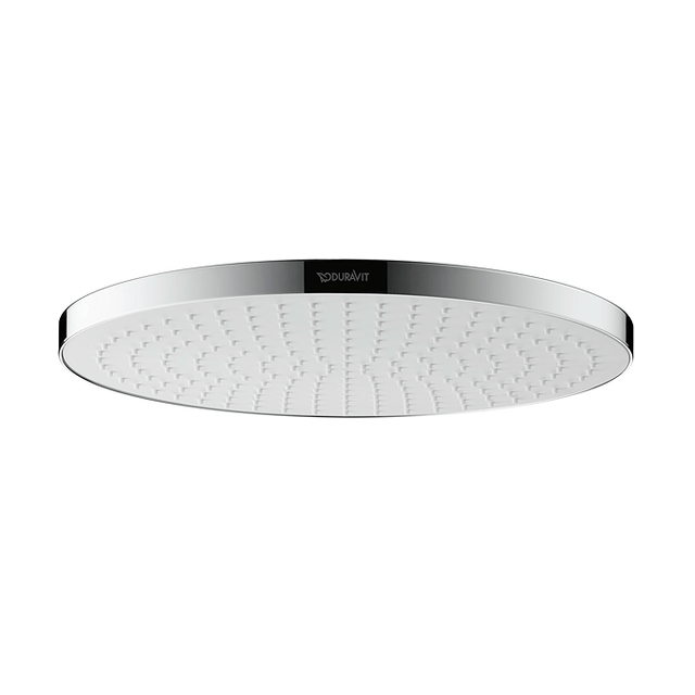Duravit MinusFlow Universal Round Shower Head 230mm - Chrome / White - UV0662017010 - TAP 'N' SHOWER