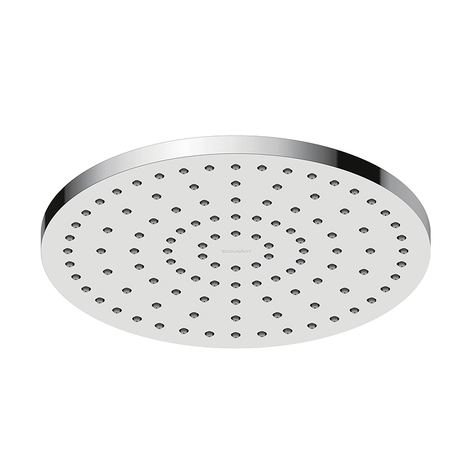 Duravit MinusFlow Universal Round Shower Head 250mm - Chrome / White - UV0662018010 - TAP 'N' SHOWER
