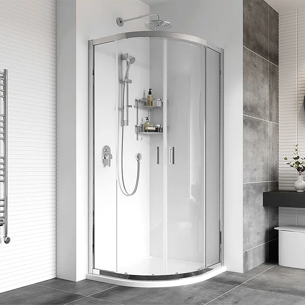 Roman Haven8 Two Door Quadrant 900mm x 900mm x 1950mm Chrome Shower Enclosure - H4Q9CS