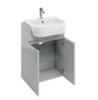 Britton MyHome Semi-recessed Basin Unit 600mm - Light Grey - AD37L