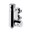 Nuie Bottom Outlet Vertical Thermostatic Bar Shower Valve - Chrome - V
