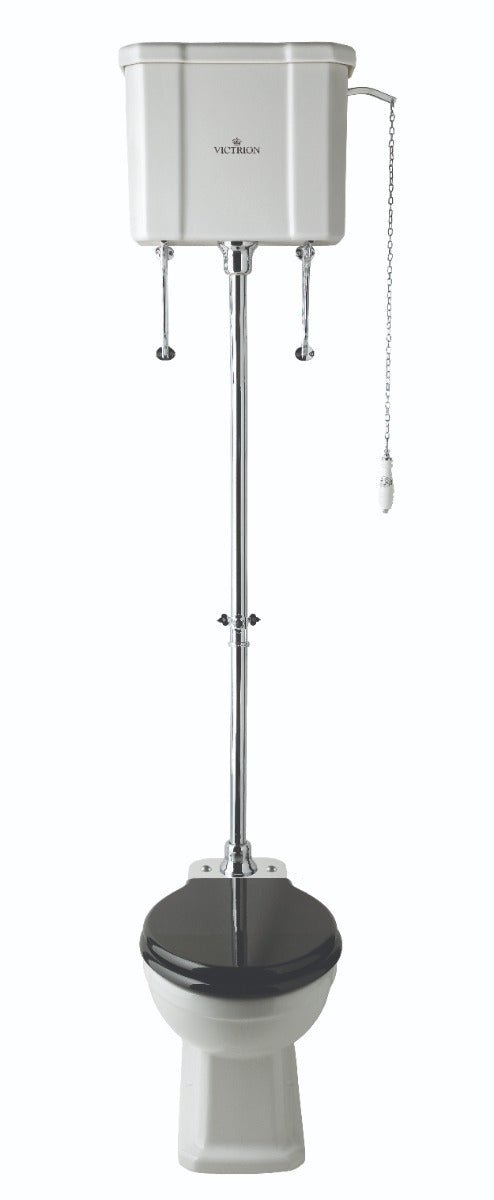Launde Abbey Flushpipe High Level Toilet Flush Pipe Kit - Chrome - TAP 'N' SHOWER