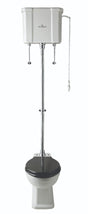 Launde Abbey Flushpipe High Level Toilet Flush Pipe Kit - Chrome - TAP 'N' SHOWER