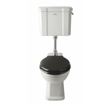 Launde Abbey Victrion Mid Height Flush Pipe Only - Brushed Chrome