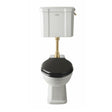 Launde Abbey Victrion Mid Height Flush Pipe Only - Brushed Gold - TAP 'N' SHOWER