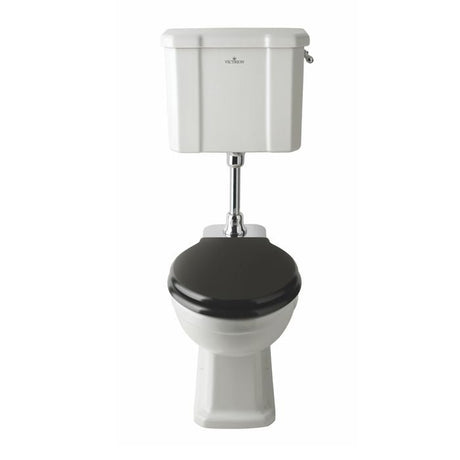 Launde Abbey Flushpipe Mid Height Toilet Flush Pipe Only - Chrome - TAP 'N' SHOWER