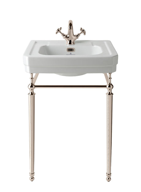 Launde Abbey Victrion Ornate Basin Stand 640 - Nickel