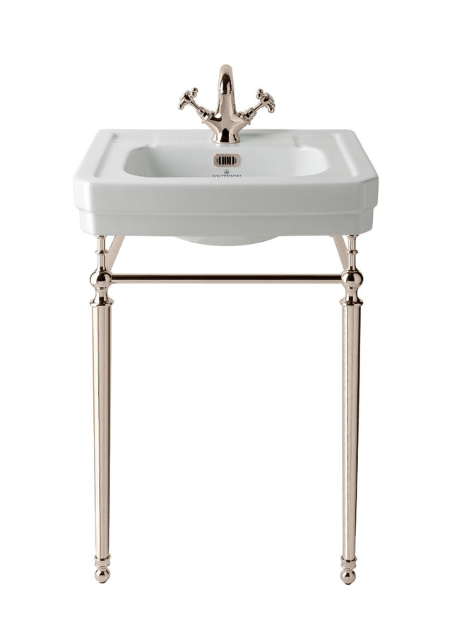 Launde Abbey Victrion Ornate Basin Stand 640 - Nickel
