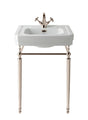 Launde Abbey Victrion Ornate Basin Stand 640 - Nickel