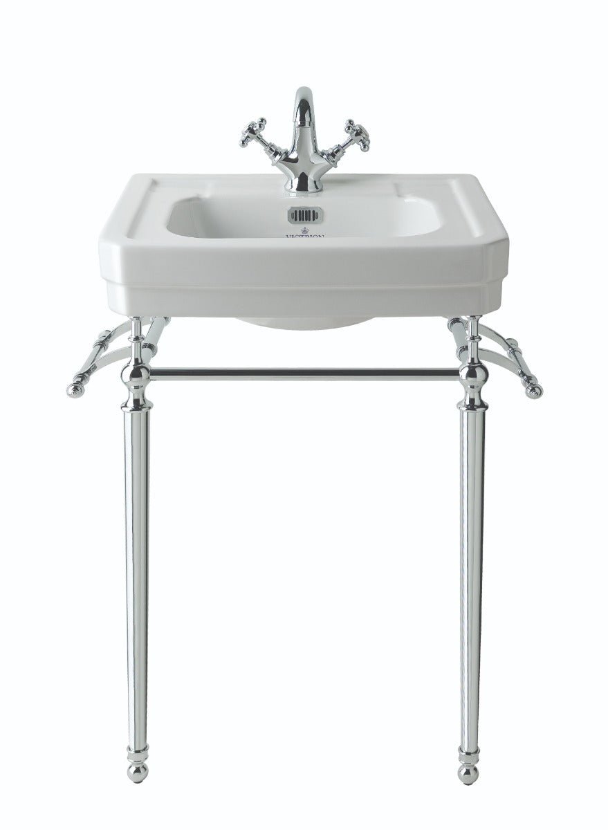 Launde Abbey Towel Rail for Ornate Basin Stand - Chrome - TAP 'N' SHOWER