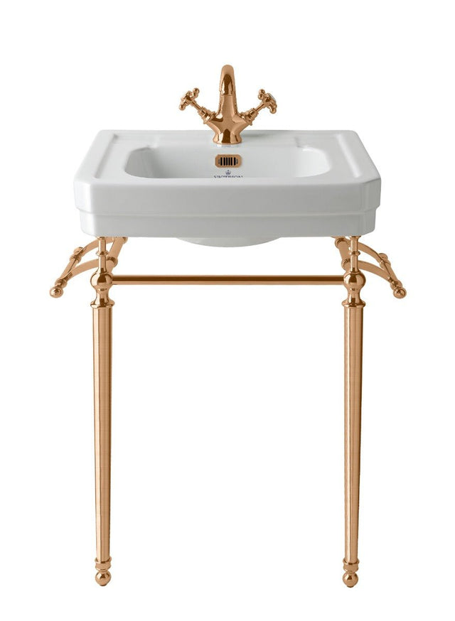 Launde Abbey Towel Rail for Ornate Basin Stand - Brushed Copper - TAP 'N' SHOWER