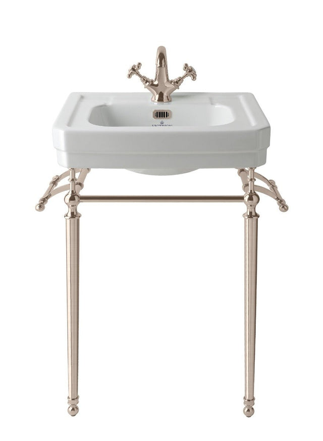 Launde Abbey Towel Rail for Ornate Basin Stand - Brushed Nickel - TAP 'N' SHOWER