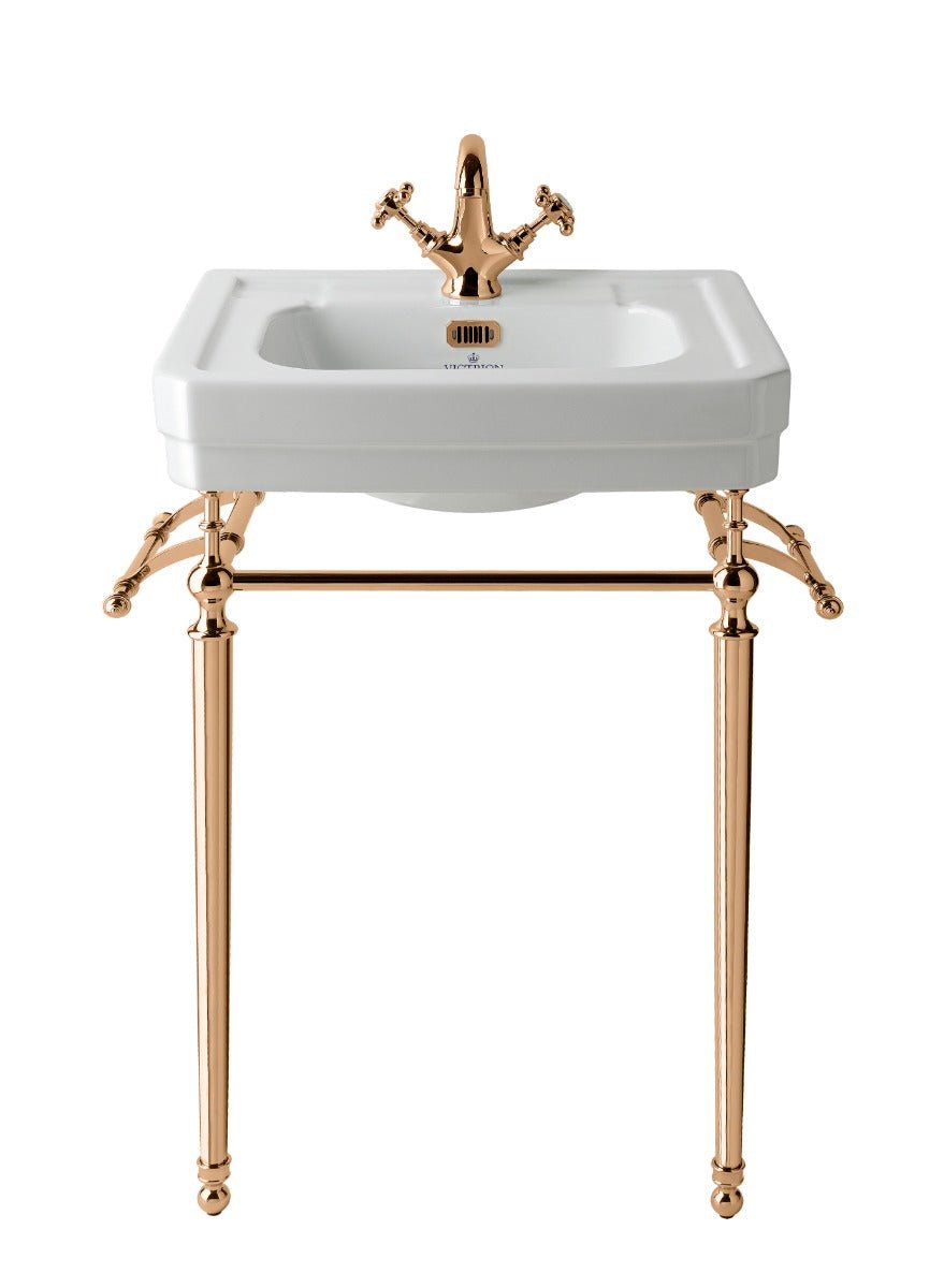 Launde Abbey Towel Rail for Ornate Basin Stand - Copper - TAP 'N' SHOWER