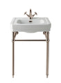 Launde Abbey Basin Stand Plain - Nickel - TAP 'N' SHOWER