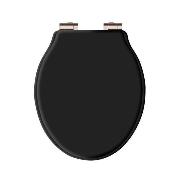 Launde Abbey Victrion Soft Close Toilet Seat - Black Matt 