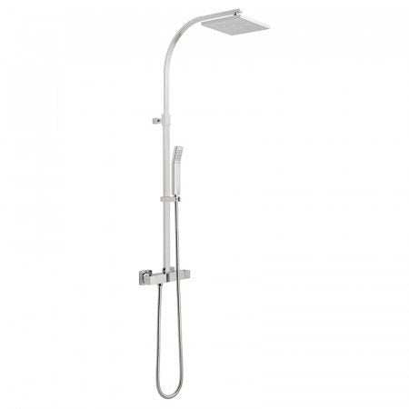 Vado Shower Valves chrome shower unit with rigid riser and handheld showerhead
