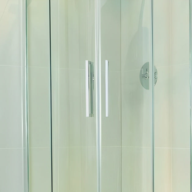 Frontline Aquaglass Frameless 2 Door Quadrant 800x800mm - Clear - BEDYD9392B-8-F