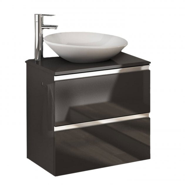 Royo Vida 2 Drawer Wall Unit 800mm - Anthracite - RO124826