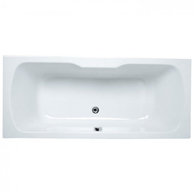 Vitra Optima Double Ended Bath No Tap Holes 1700mm x 750mm - White - 52430001000