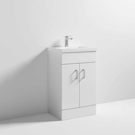 Nuie 2-Door Eden Floor Standing Vanity Unit and Basin 500mm Wide 1 Glo