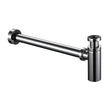 Burlington Modern Chrome Flat Bottom Bottle Trap - W13