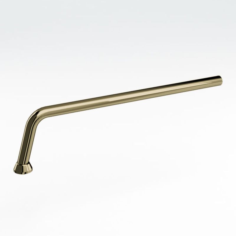Burlington Gold Exposed P Trap Connection Pipe 80mm - W21GOLD