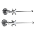 Burlington Chrome Basin Tap Shut Off Valves - W28
