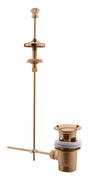 Launde Abbey Traditional Pull Up Basin Waste - Brushed Copper - TAP 'N' SHOWER