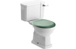 Prystine Teti Close Coupled Toilet With D/F Cistern & Soft Close Seat- Sage Green - PRIS105579