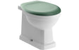 Prystine Teti Back To Wall Toilet & Soft Close Seat - Sage Green - PRIS105581