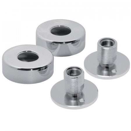 Vado Pair of Shower Elbows with Chrome Shrouds for modern bathroom plumbing, durable and sleek design
