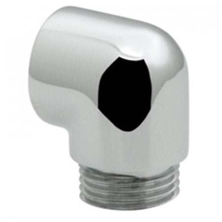 Vado Back to Wall chrome return elbow with flange for bath tap installation