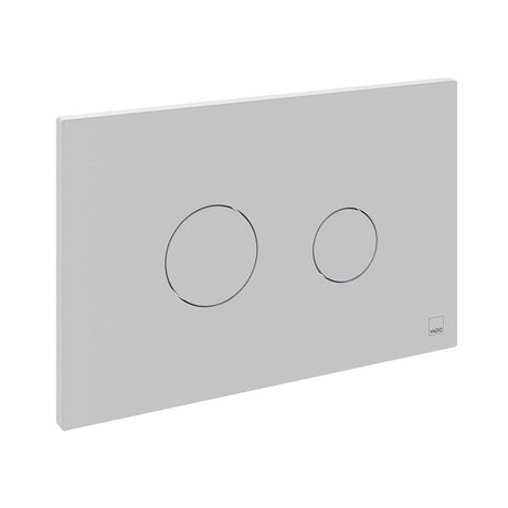 Vado Cameo Round Button Flush Plate - Matt White - WG-195-RO-MW