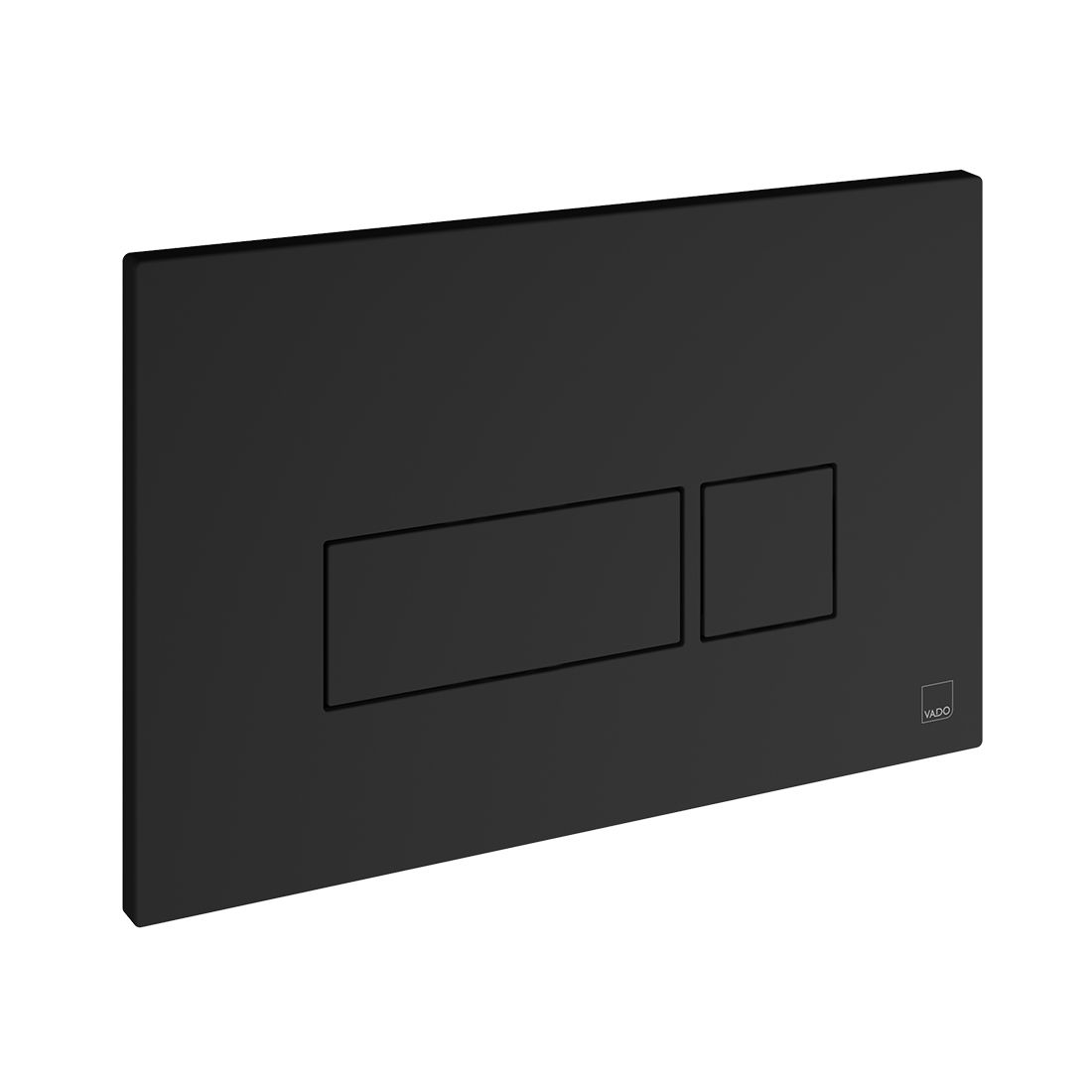 Vado Cameo Square Button Flush Plate - Matt Black -  WG-195-SQ-MB