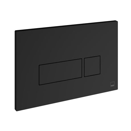 Vado Cameo Square Button Flush Plate - Matt Black -  WG-195-SQ-MB