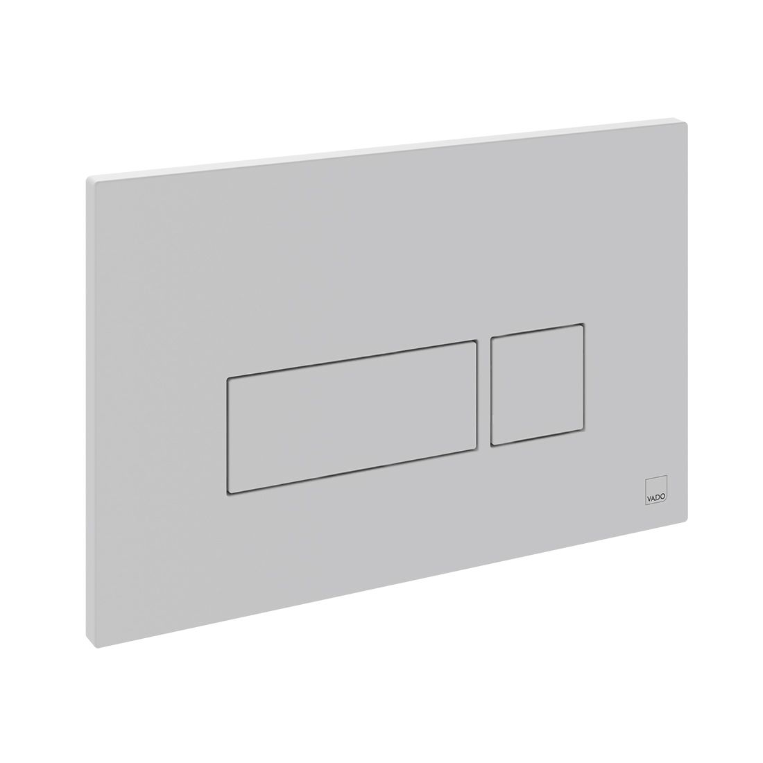 Vado Cameo Square Button Flush Plate - Matt White -  WG-195-SQ-MW