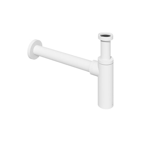 Vado Contemporary Round Bottle Trap 1.1/4” with 35mm Outlet - Matt White - WG-461/RO-MW