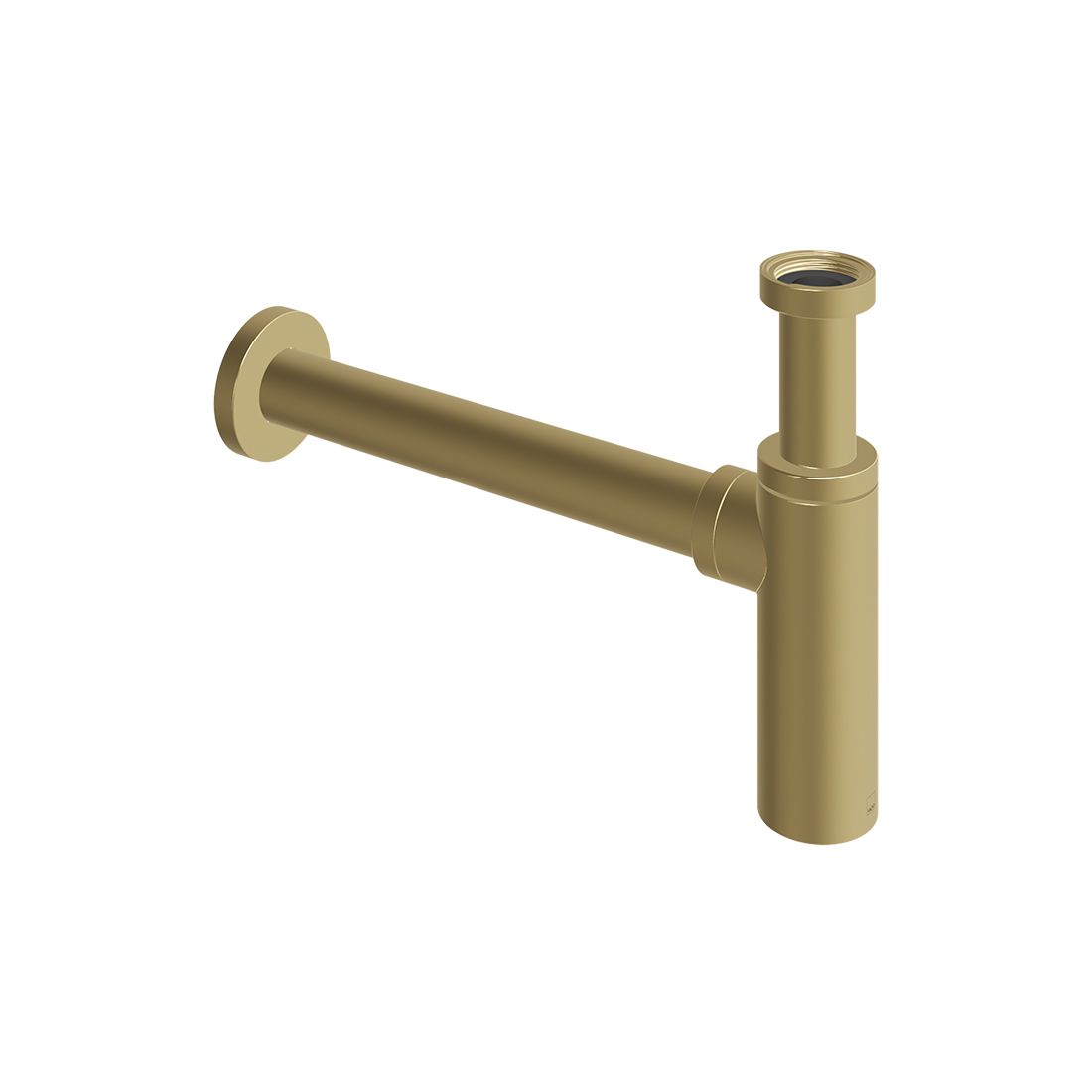 Vado Cameo Round Bottle Trap - Satin Brass - WG-461/RO-SBR