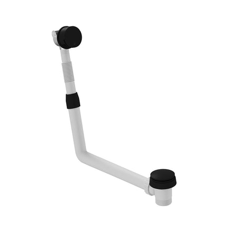 Vado Cameo Push Type Bath Filler Waste And Overflow - Matt Black - WG-81389-MB