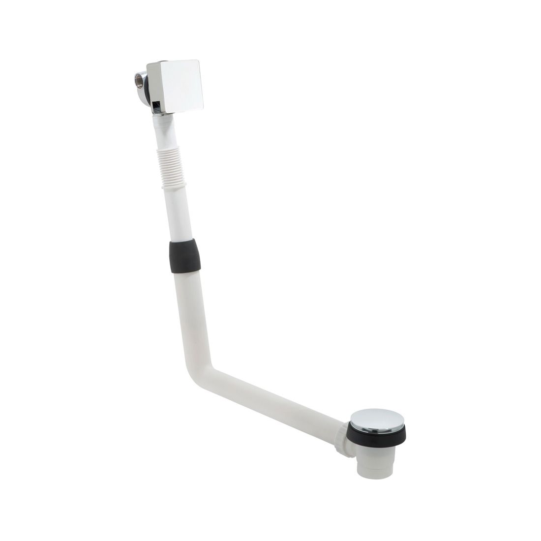 Vado Wastes & Fittings Push Type Bath Filler Waste and Overflow - Chrome - WG-81389/SQ-C/P