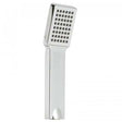 Vado Rectangular Single-Function chrome shower handset with rub-clean nozzles and sleek modern design
