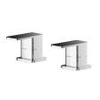 Nuie Windon Modern Deck Mounted Side Valves  - Chrome - WIN308