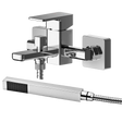 Nuie Windon Wall Mounted Bath Shower Mixer Tap with Shower Kit - Chrome - WIN316