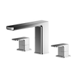 Nuie Windon Deck Mounted 3-Hole Bath Filler Tap - Chrome - WIN333