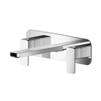 Nuie Windon 3-Hole Wall Mounted Basin Mixer Tap with Plate - Chrome - WIN350