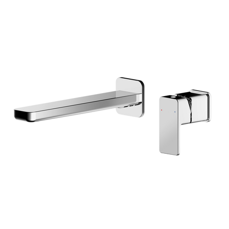 Nuie Windon Wall Mounted 2-Hole  Basin Mixer Tap without Plate - Chrome - WIN381